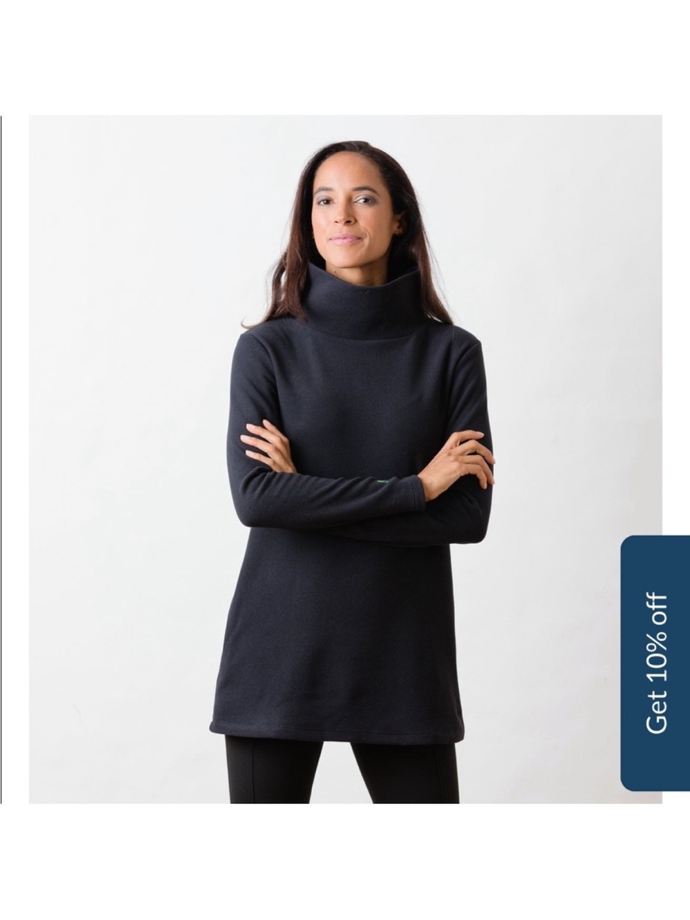 Dudley Stephens Cobble Hill fleece turtleneck, m